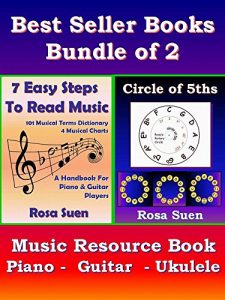 Download Music Theory Books Bundle of 2  –  7 Easy Steps to Read Music & Circle of 5ths –  Music Resource Book: Music Resource Book for Piano, Guitar & Ukulele players pdf, epub, ebook
